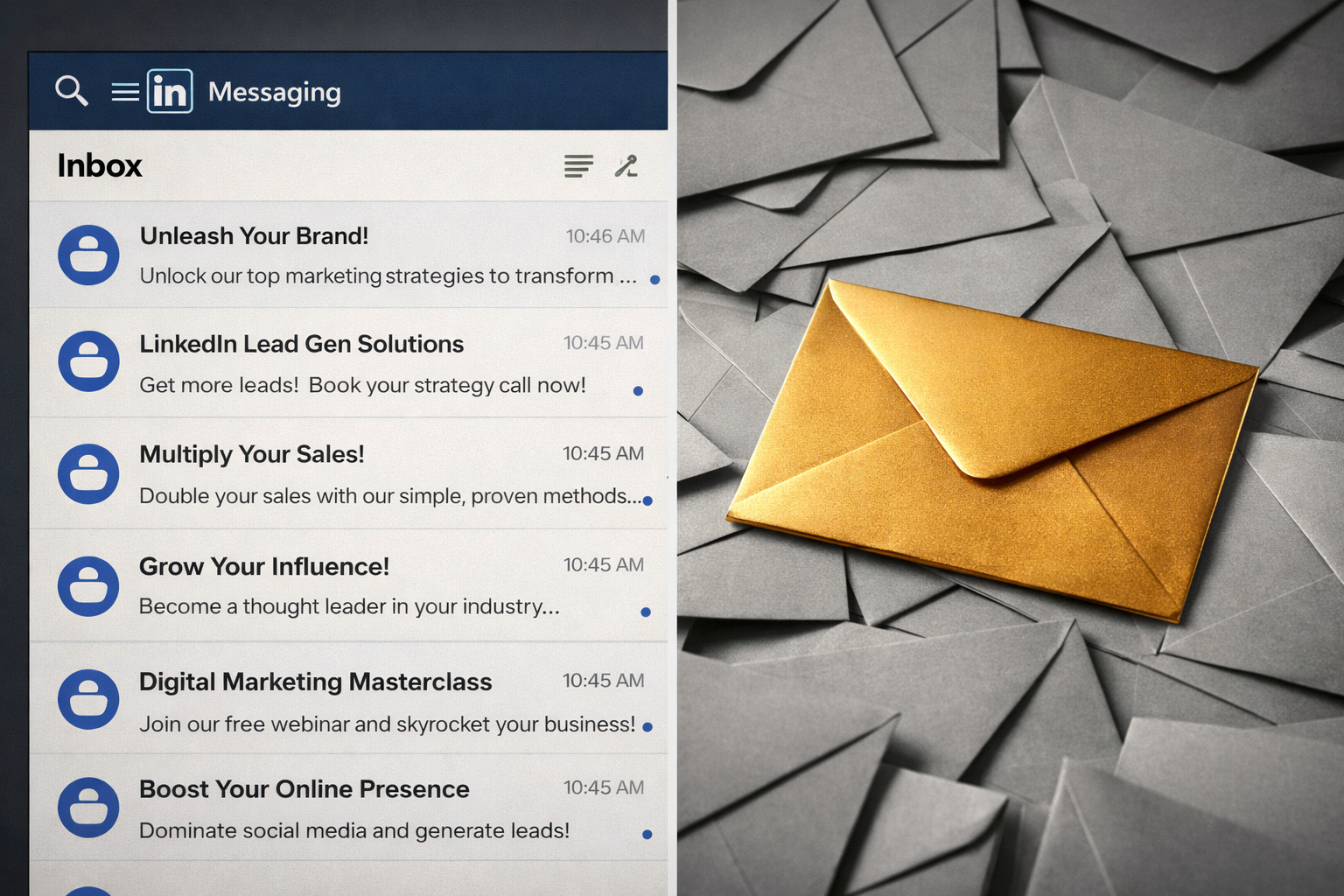 Linkedin Spam can be gold