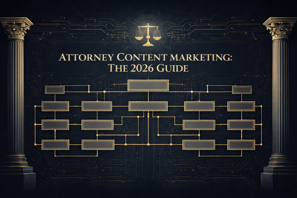 Abstract legal content architecture with gold circuit lines and classical columns