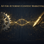 Split composition showing AI processing and human craftsmanship