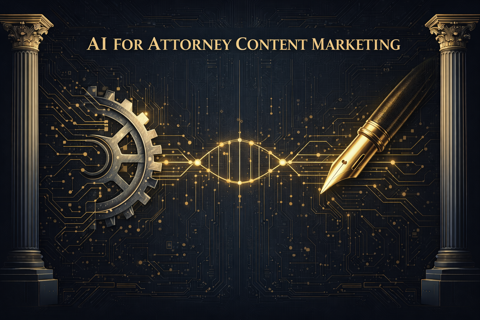 Split composition showing AI processing and human craftsmanship