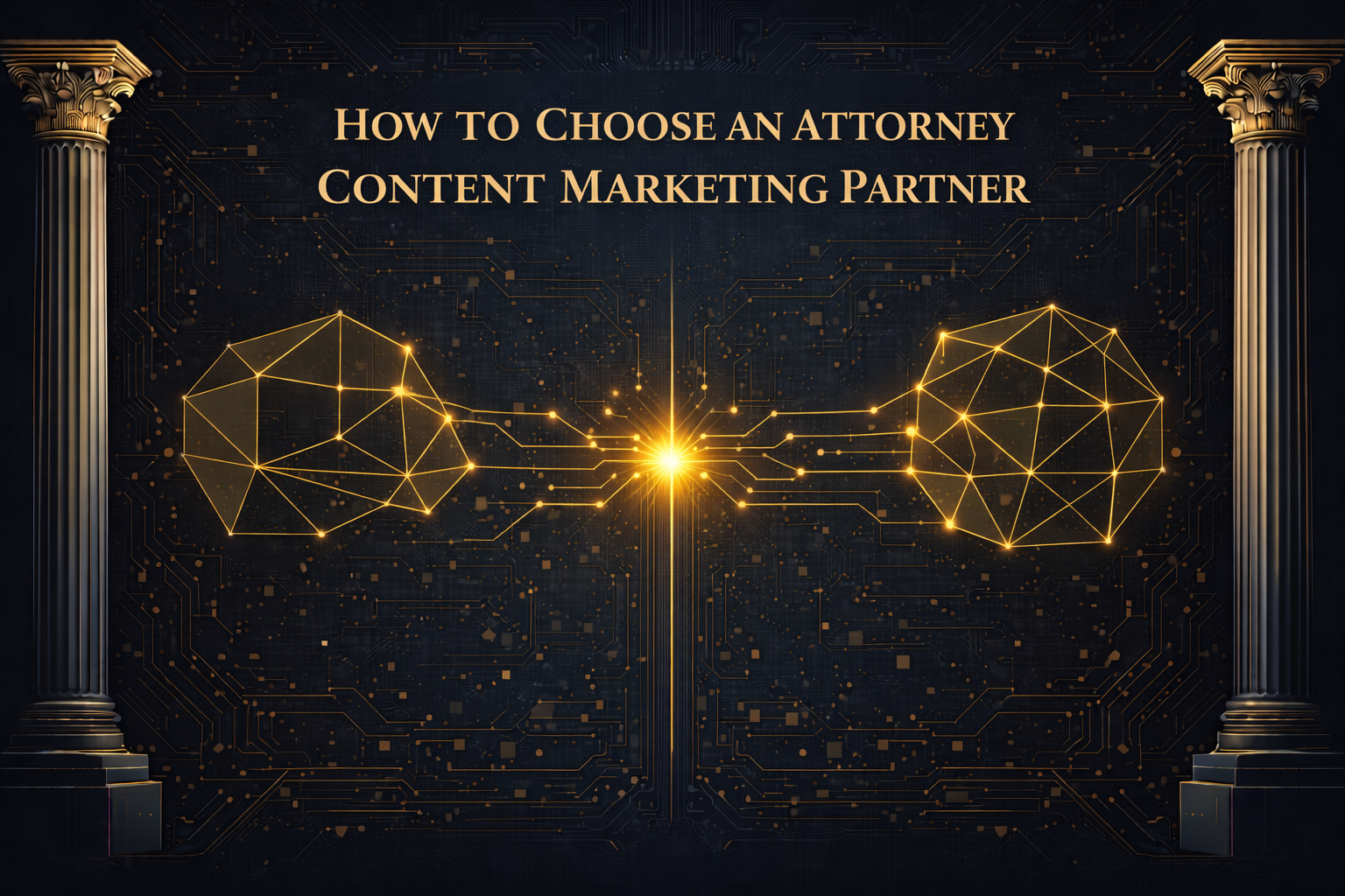 Two geometric shapes connecting at a central evaluation point